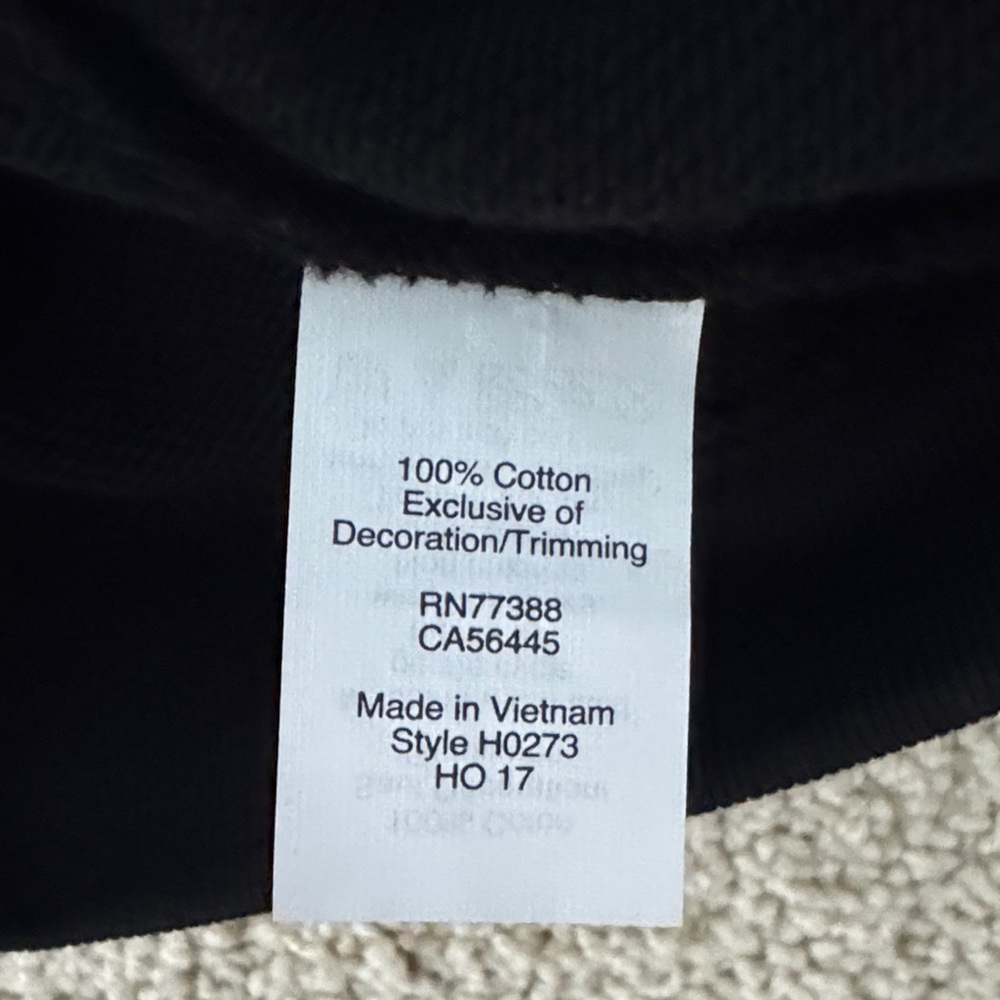 J. Crew Ruffle Trim Cotton Black cotton Top-L - Picture 6 of 6